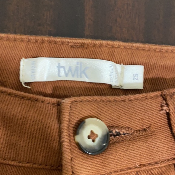 Straight Leg Cotton Denim Pants - Picture 3 of 3